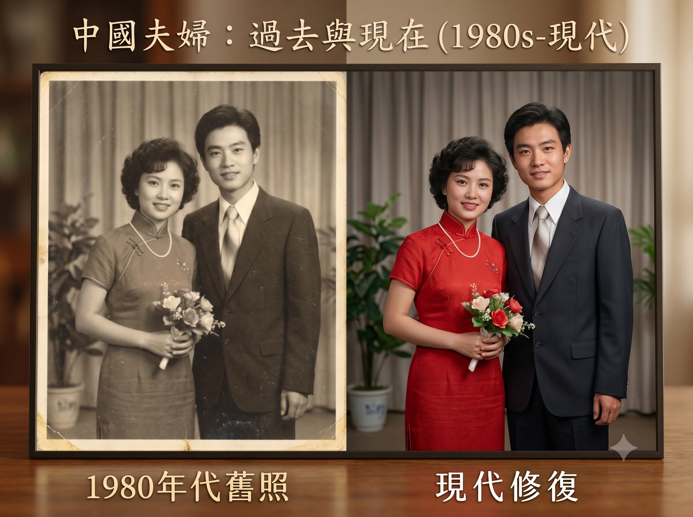 全网爆笑的“面容ID”夫妻相背后：用AI修复老照片，找回被岁月偷走的浪漫