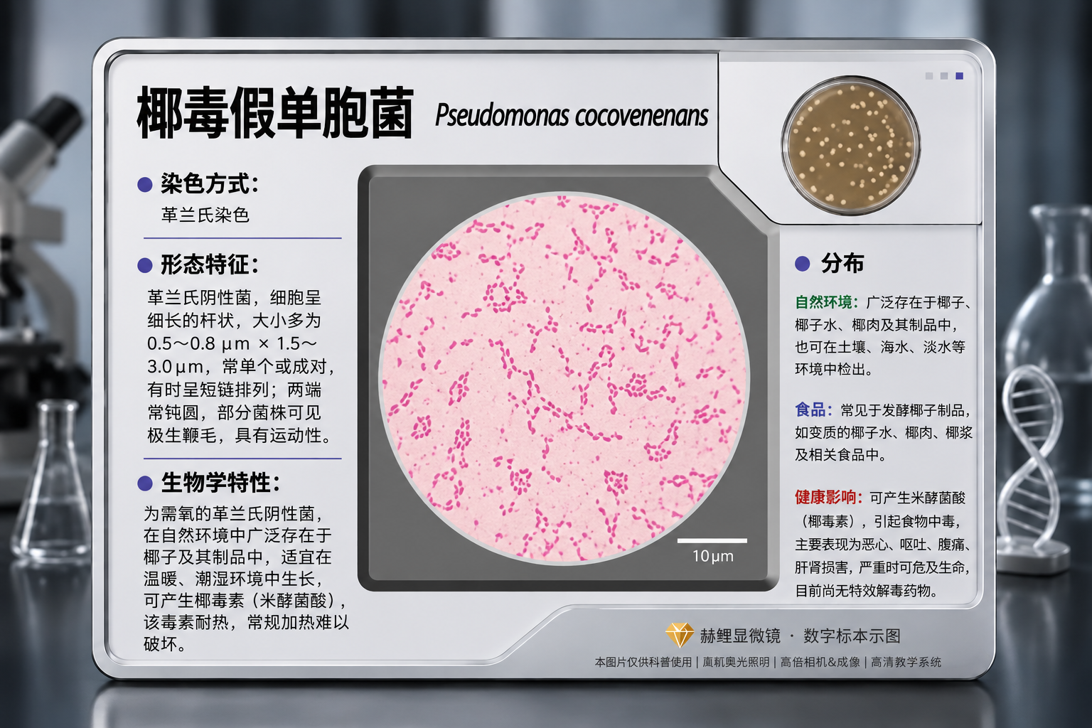 椰毒假单胞菌镜下图介绍