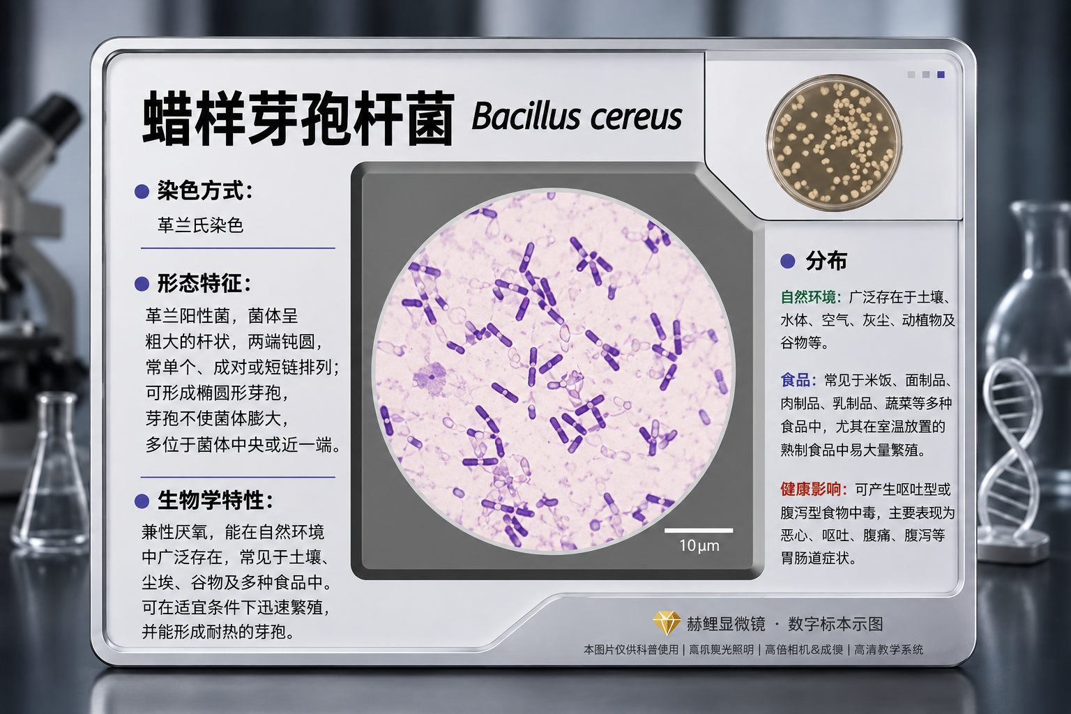 蜡样芽孢杆菌镜下图介绍