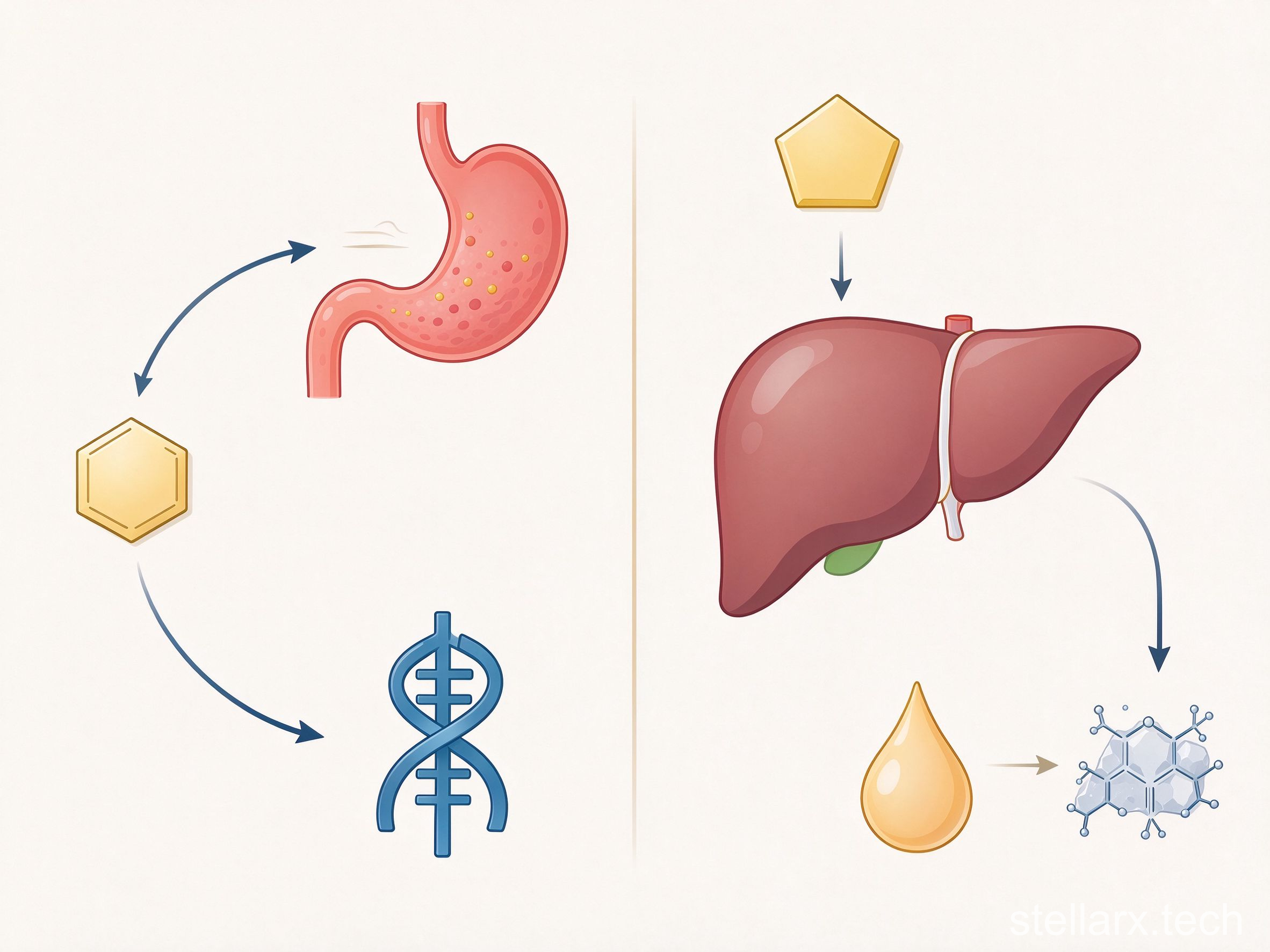 Glucose and fructose metabolic pathways compared, glucose to insulin and satiety, fructose to liver