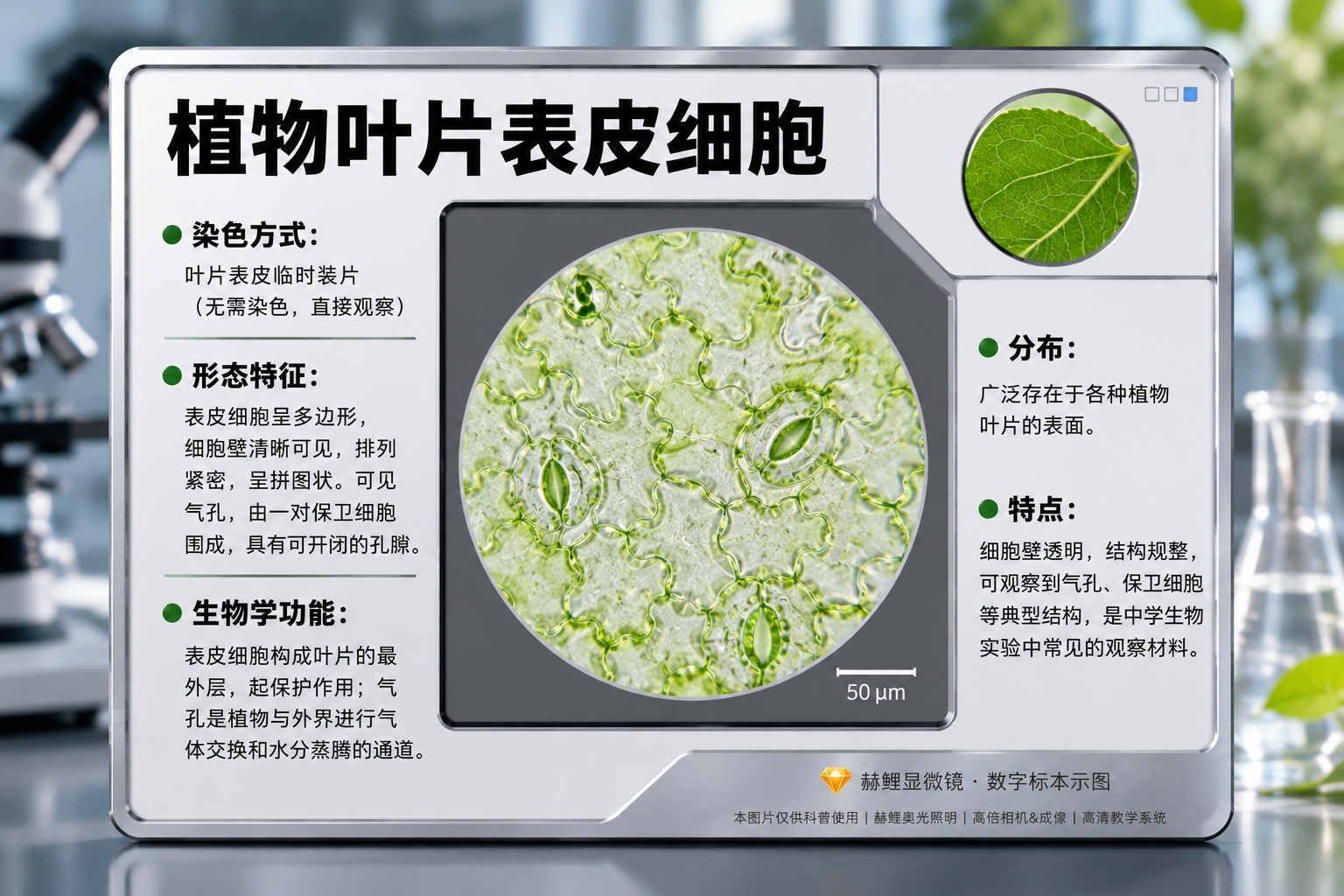 叶片显微镜镜下图