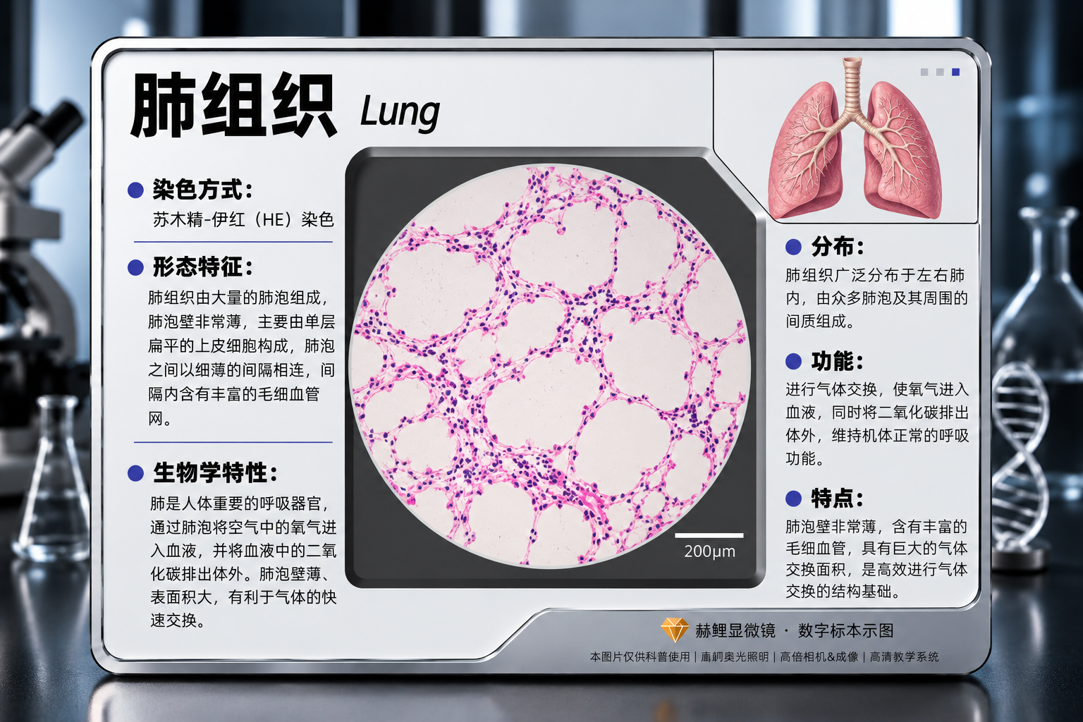 肺组织显微结构